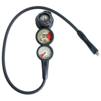 3-Gauge In-Line Dive Console W/ FS-2 Compass